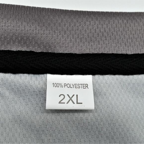 Graphic Skull T-Shirt Size 2XL Halloween 3-D Effect Double Sided Gray Black - Picture 5 of 5